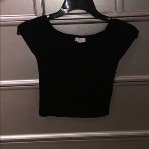 off the shoulder crop top
